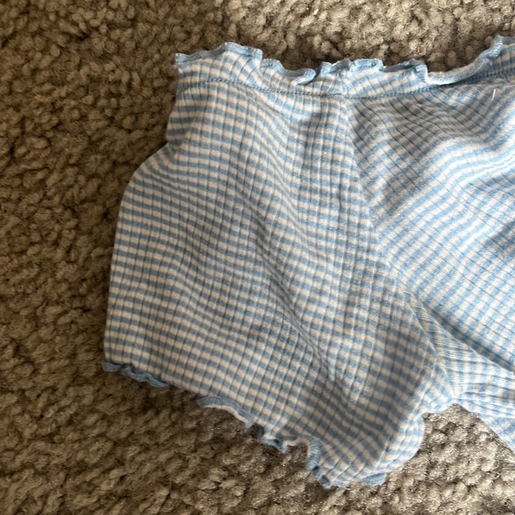 Off the shoulder blue/white top - Picture 3 of 3